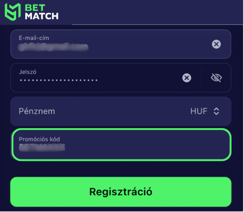 Betmatch login code