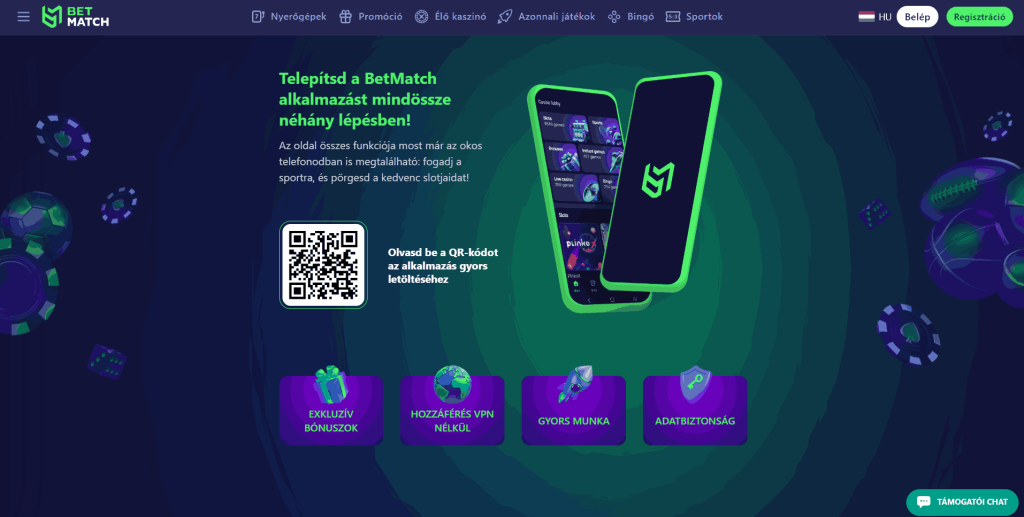 Qr code Betmatch app